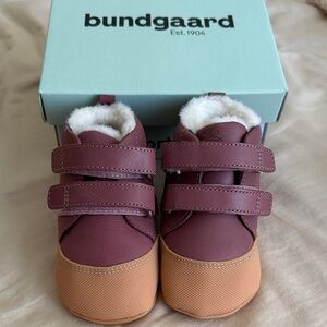 Bundgaard new Baby Walker Shoes - Burgundy and Tan
